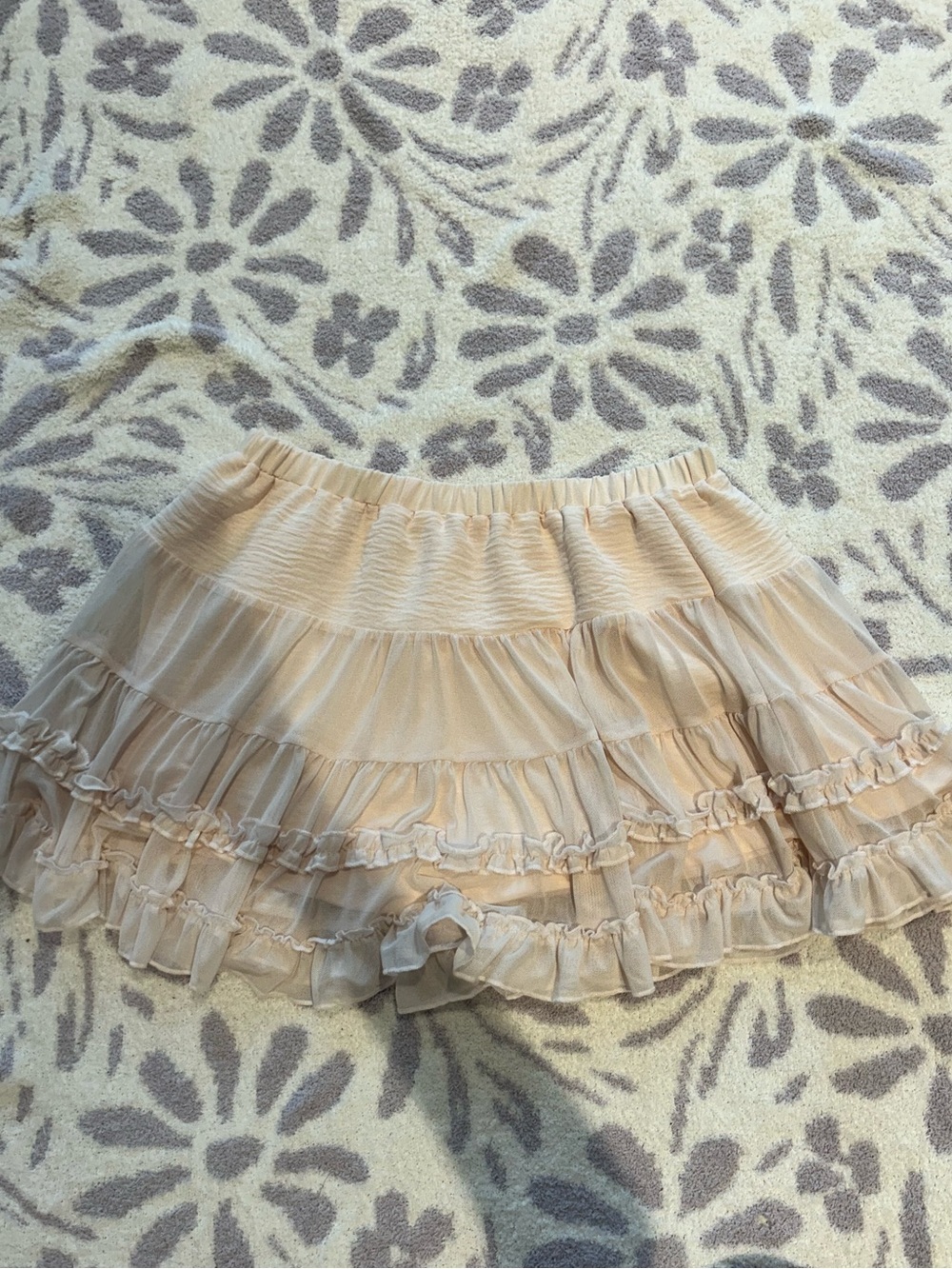 Light Pink Ruffle Skirt - Picture 2 of 3